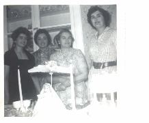 pretty girls all in  a row